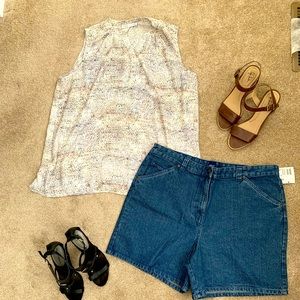 Denim shorts brand new with tags!